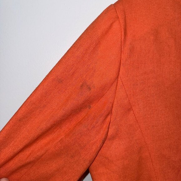 Anne Klein Womens Orange Blazer Jacket Size M - Picture 9 of 9